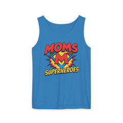 Mom’s Superheroes Tank Top Comic Book Style Shirt
