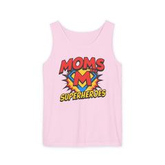 Mom’s Superheroes Tank Top Comic Book Style Shirt