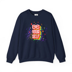 Be Yourself Rainbow Crewneck Sweatshirt