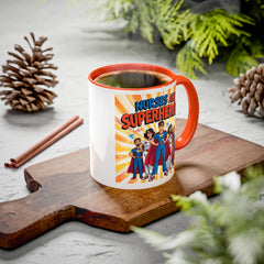 Nurses Are Superheroes Coffee Mug M/F — Colorful 11oz/15oz Gift