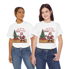 Santa “ho-ho-ho and a bottle of Rum…CRAP” Holiday Tee shirt