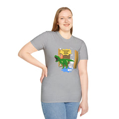 Funny Dinosaur Bathroom Humor T-Shirt