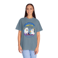 Hanukkah Dog T-Shirt — Cute Menorah & Dreidel Holiday Tee