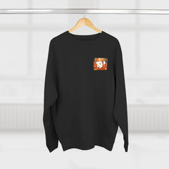 Autumn Samoyed Sweatshirt 2 sided design— Cute White Dog Fall Crewneck