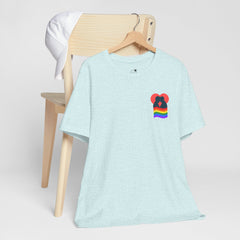 Pride Heart Pocket Tee — Rainbow LGBTQ+ Short Sleeve T-Shirt