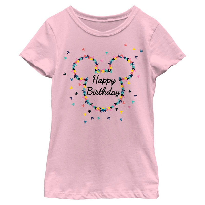 Girl's Disney Mouse Birthday Frame T-Shirt