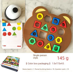 Children's Montessori Shape Matching Bear Game