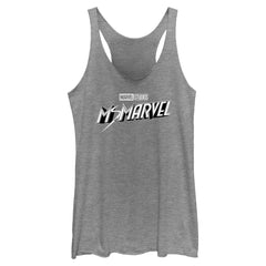 Junior's Marvel Black and White Tank Top