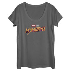 Women's Marvel Classic Logo Scoop Neck T-Shirt