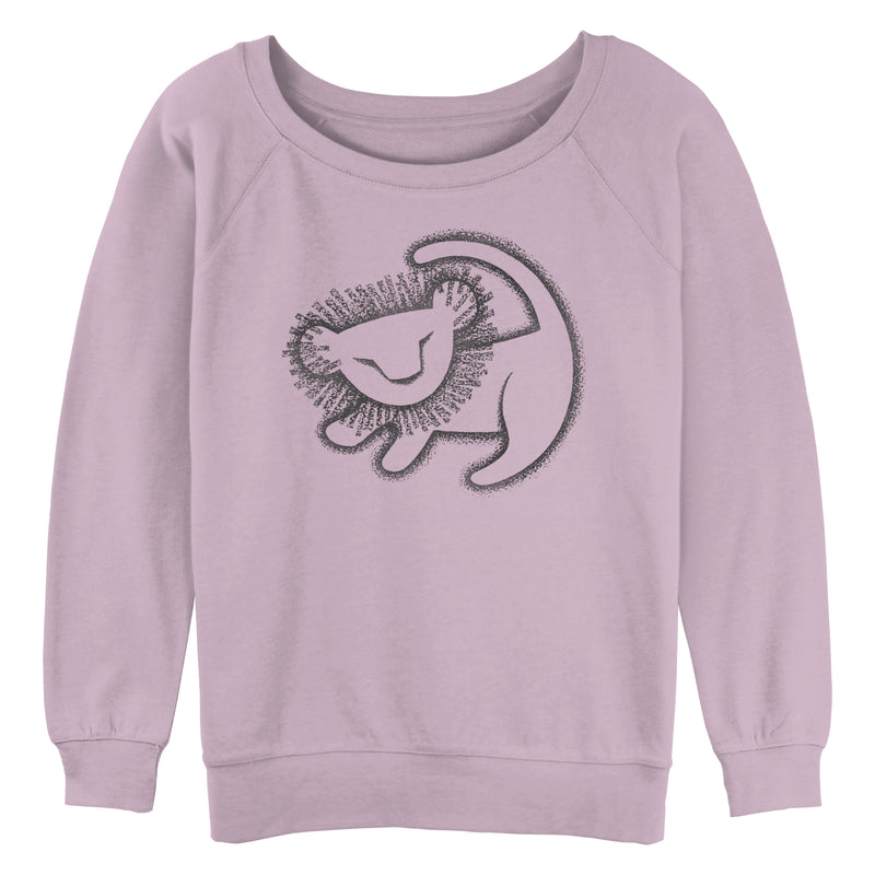 Junior's Disney Cave Painting Raglan Pullover