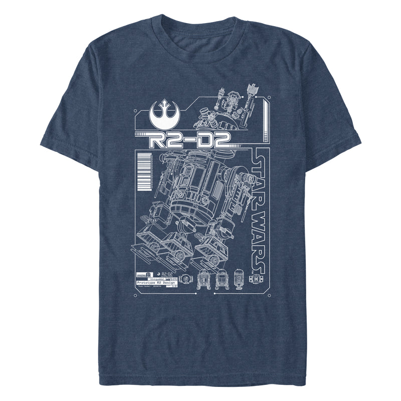 Men's Star Wars R2 Schematic T-Shirt