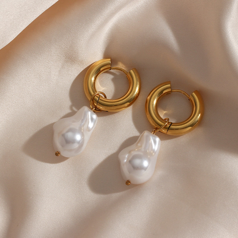 Water Pearl Drop Earrings