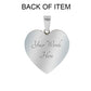 Customized Engraved Message Heart Bangle