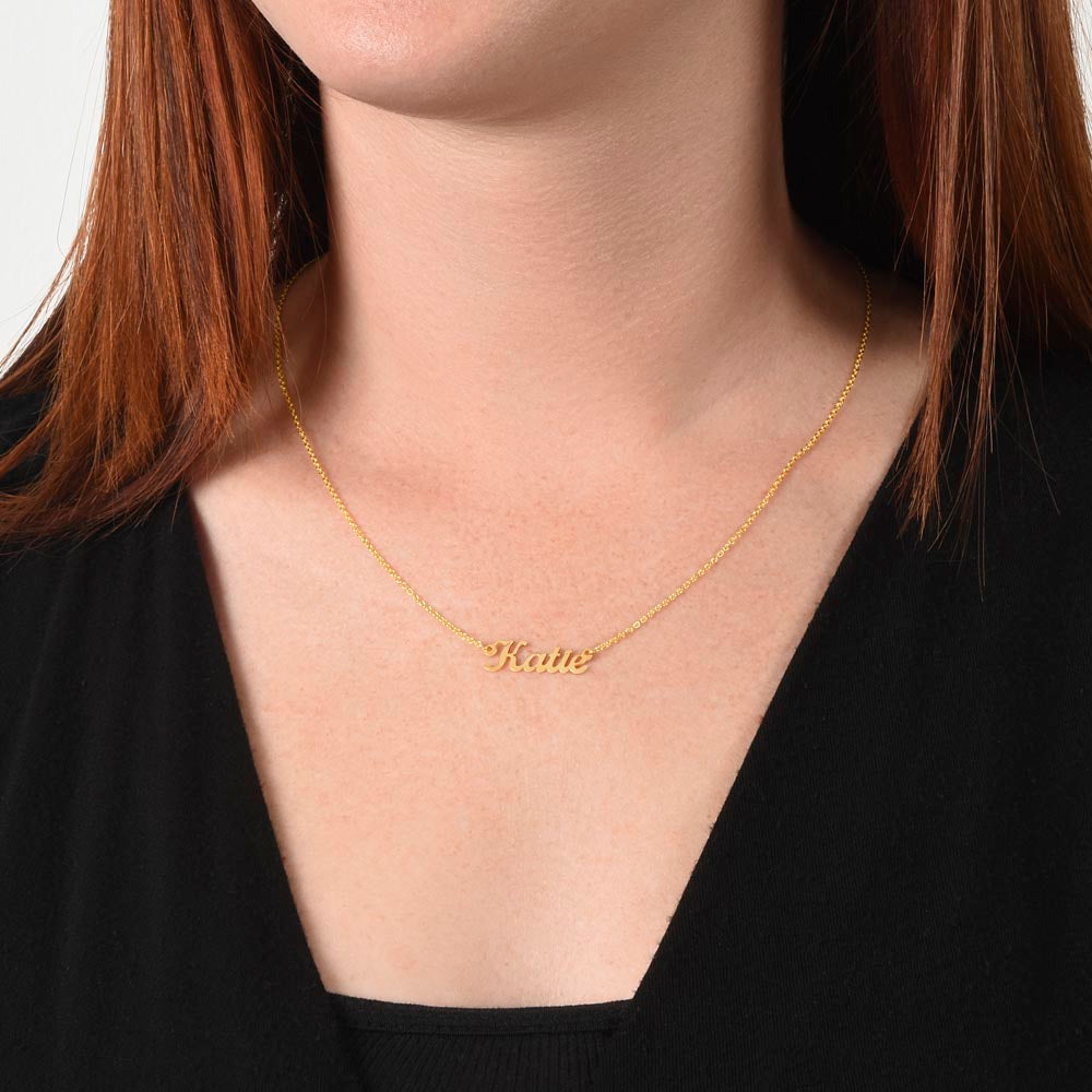 Personalized Handwritten Name Necklace