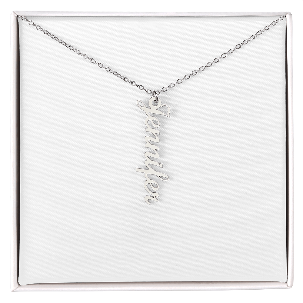 Customized Vertical Name Necklace 1-4 Names