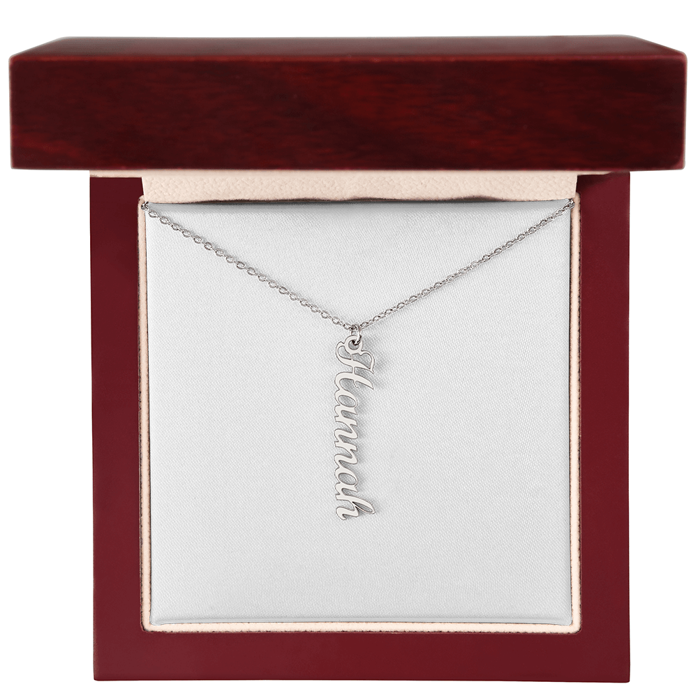 Customized Vertical Name Necklace 1-4 Names