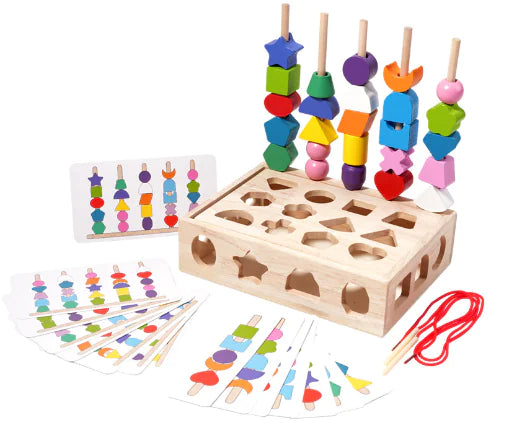 TowerKids Montessori Shape Tower with Exclusive Gift
